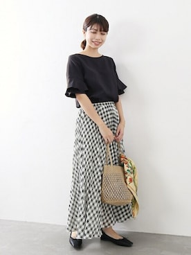 「La TOTALITE（ラトータリテ）のアイテム（財布/小物）」を使った、yukimiさん（レディース・160cm）の春コーディネート
