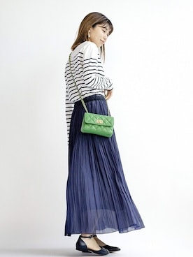 「パネルボーダー」｜yukimiさん（レディース・160cm）の春コーディネート