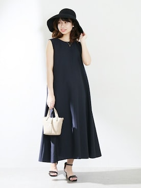 「La TOTALITE（ラトータリテ）のアイテム（ワンピース）」を使った、yukimiさん（レディース・160cm）の春コーディネート