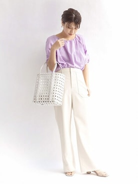 「BALI WERKSTATTE」｜yukimiさん（レディース・160cm）の夏コーディネート