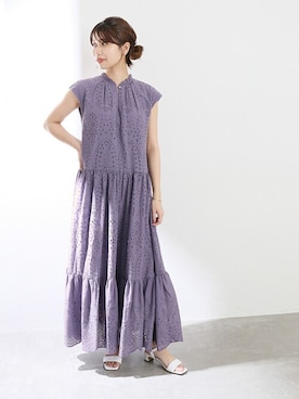 「La TOTALITE（ラトータリテ）のアイテム（ワンピース）」を使った、yukimiさん（レディース・160cm）の夏コーディネート