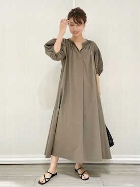 「La TOTALITE（ラトータリテ）のアイテム（ワンピース）」を使った、yukimiさん（レディース・160cm）の夏コーディネート