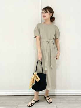 「La TOTALITE（ラトータリテ）のアイテム（ワンピース）」を使った、yukimiさん（レディース・160cm）の夏コーディネート