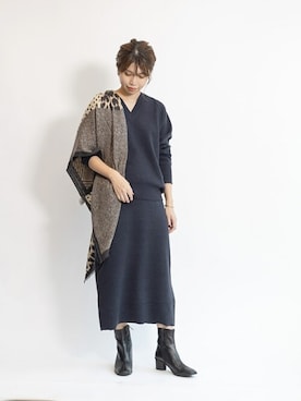 「La TOTALITE（ラトータリテ）のアイテム」を使った、yukimiさん（レディース・160cm）の秋コーディネート