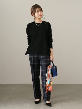 「La TOTALITE（ラトータリテ）のアイテム（財布/小物）」を使った、yukimiさん（レディース・160cm）の秋コーディネート