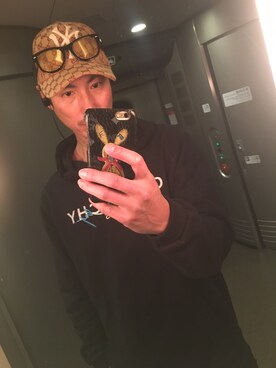 「アイテム（キャップ）」を使った、あっくんさん（メンズ・177cm・50代）の冬コーディネート