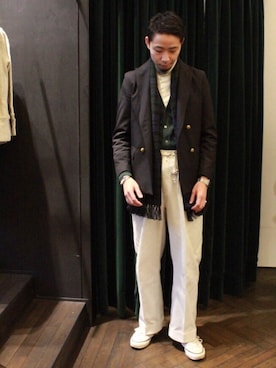 「WORK NOT WORK URBAN RESEARCH（ワークノットワークアーバンリサーチ）のアイテム」を使った、Makiyaさん（メンズ・175cm）の冬コーディネート