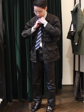 「EYEVAN 7285（アイヴァン7285）のアイテム」を使った、Makiyaさん（メンズ・175cm）の冬コーディネート