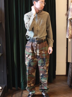 「Oliver Goldsmith（オリバーゴールドスミス）のアイテム」を使った、Makiyaさん（メンズ・175cm）の春コーディネート