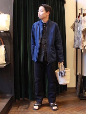 「worknotwork」｜「アイテム（ブルゾン）」を使った、Makiyaさん（メンズ・175cm）の春コーディネート