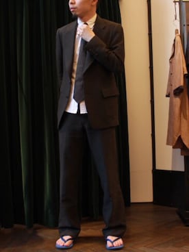 「worknotwork」｜「アイテム（ジャケット/アウター）」を使った、Makiyaさん（メンズ・175cm）の春コーディネート