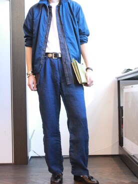 「worknotwork」｜「アイテム（ジャケット/アウター）」を使った、Makiyaさん（メンズ・175cm）の夏コーディネート