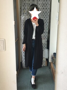 「GU（ジーユー）のアイテム（ヘアバンド、グリーン系）」を使った、tomokoさん（レディース・164cm）の春コーディネート