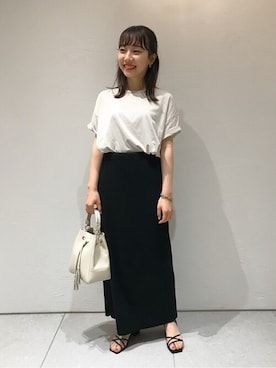「MILOS（ミロス）のアイテム」を使った、monamiさん（レディース・152cm）の夏コーディネート