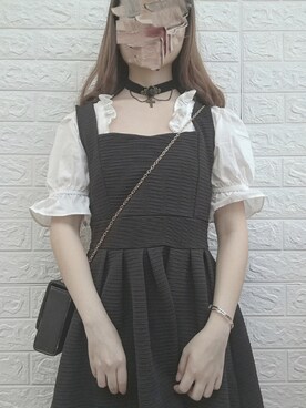 「盐系风格」｜「アイテム（ワンピース/ドレス）」を使った、shuimumuさん（レディース・145cm）の夏コーディネート