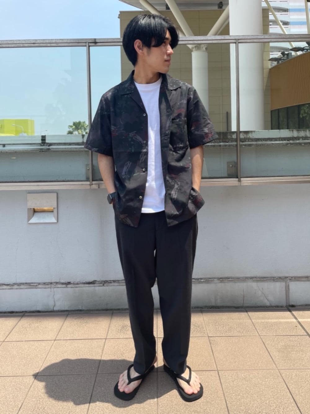 「HANESの【別注】 ＜Hanes（ヘインズ）＞ BEEFY-T/ビーフィー Tシャツ ◇ ：（Tシャツ/カットソー、ホワイト系）」を使った、DAISUKEさん（メンズ・172cm）の夏コーディネートの1枚目の写真