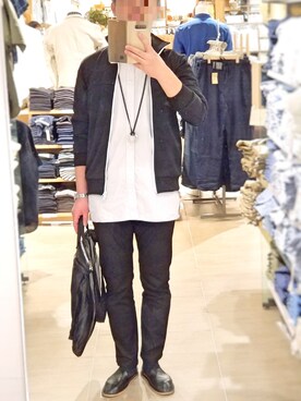 「MB（エムビー）のアイテム（ジャージ）」を使った、おむらいすさん（メンズ・178cm）の春コーディネート