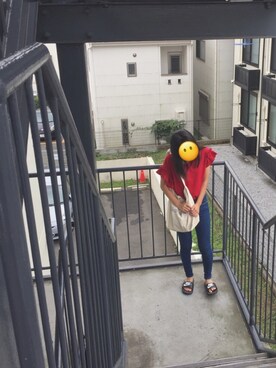 「oneway glamorous（ワンウェイグラマラス）のアイテム」を使った、riiさん（レディース・157cm）の夏コーディネート