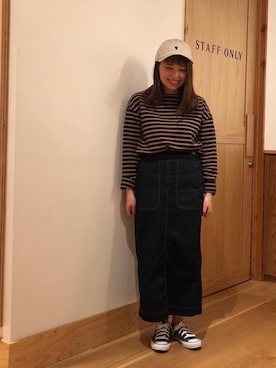 「coenスタッフスタイリング」｜「アイテム（レッグウェア）」を使った、coen むなかたさん（レディース・149cm）の夏コーディネート