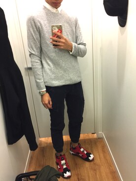 「SENSE（センス）のアイテム」を使った、Jacさん（メンズ・180cm）の冬コーディネート