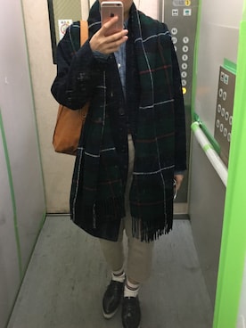 「PEAKS PEAK（ピークスピーク）のアイテム」を使った、きんめさん（レディース・163cm）の冬コーディネート