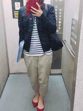 「amaca（アマカ）のアイテム」を使った、きんめさん（レディース・163cm）の春コーディネート