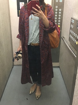 「PEAKS PEAK（ピークスピーク）のアイテム」を使った、きんめさん（レディース・163cm）の春コーディネート