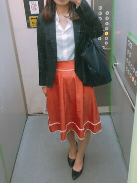 「PRINGLE 1815(プリングル1815)のアイテム」を使った、きんめさん(レディース・163cm)の春コーディネート