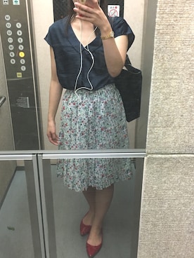 「amaca（アマカ）のアイテム」を使った、きんめさん（レディース・163cm）の夏コーディネート