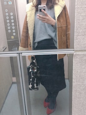 きんめさん（レディース・163cm）の冬コーディネート