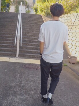 「黒パンツ」｜taichiさん（メンズ・171cm）の秋コーディネート