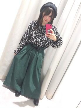 「RAY CASSIN（レイカズン）のアイテム（ハンチング/ベレー帽）」を使った、🌼すず🌼さん（レディース・152cm）の秋コーディネート