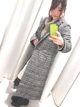 「RAY CASSIN（レイカズン）のアイテム（チェスターコート）」を使った、🌼すず🌼さん（レディース・152cm）の秋コーディネート