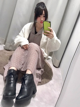 「frames RAY CASSIN（フレームスレイカズン）のアイテム（タンクトップ）」を使った、🌼すず🌼さん（レディース・152cm）の春コーディネート