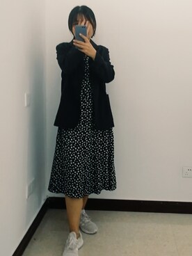 「日常」｜「アイテム（ワンピース/ドレス）」を使った、第七只橙さん（レディース・160cm）の秋コーディネート