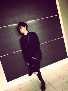 「off white」｜「アイテム（ブーツ）」を使った、Ryogo☻さん（メンズ・180cm）の秋コーディネート