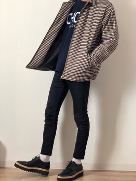 にしゅーさん（メンズ・176cm）の冬コーディネート