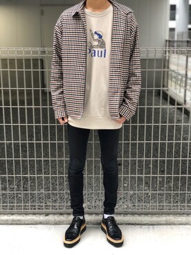 にしゅーさん（メンズ・176cm）の春コーディネート