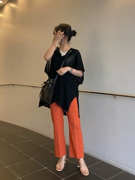 「サマーニット」｜doudouaoi37さん（レディース・157cm・10代）の夏コーディネート