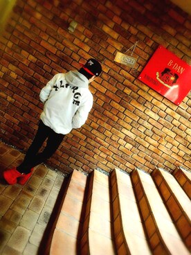 「NEWERA」｜「アイテム（ブルゾン）」を使った、cherry boyさん（メンズ・170cm）の冬コーディネート