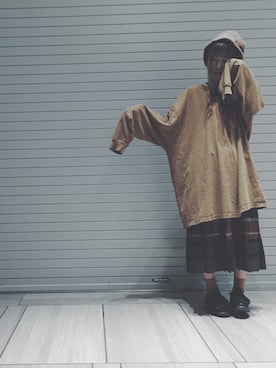 「carhartt」｜「アイテム（ローファー）」を使った、JOMAさん（レディース・154cm）の秋コーディネート