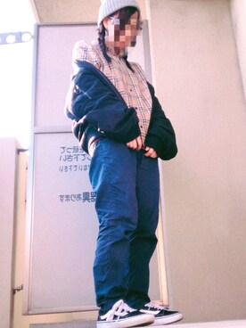 「ベンデイビス」｜「アイテム（ジャケット/アウター）」を使った、非常口さん（レディース・158cm）の冬コーディネート