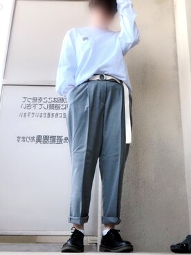 「ベンデイビス」｜「アイテム（その他シューズ）」を使った、非常口さん（レディース・158cm）の春コーディネート