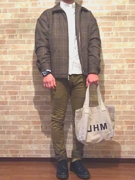 「Dr. Martens（ドクターマーチン）のDR.MARTENS / ドクターマーチン : WINGTIP BROGUE #（ドレスシューズ）」を使った、taigaさん（メンズ・171cm）の冬コーディネート