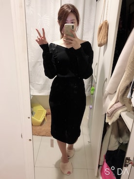 「Lilybrown福袋」｜Sandiさん（レディース・166cm）の冬コーディネート
