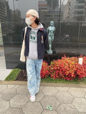 「Aalto（アールト）のアイテム」を使った、あ子さん（メンズ・173cm）の春コーディネート