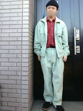 「Time is on（タイムイズオン）のアイテム（ニットキャップ/ビーニー）」を使った、youさん（メンズ・162cm）の秋コーディネート