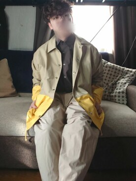 「Time is on（タイムイズオン）のアイテム（パンツ）」を使った、youさん（メンズ・162cm）の秋コーディネート