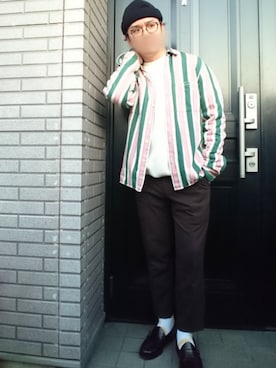 「Time is on（タイムイズオン）のアイテム（フォーマルスーツ/小物）」を使った、youさん（メンズ・162cm）の秋コーディネート