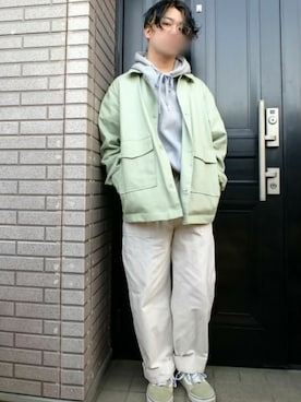 「Time is on（タイムイズオン）のアイテム」を使った、youさん（メンズ・162cm）の冬コーディネート